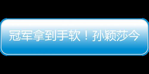 冠军拿到手软！孙颖莎今年收获满满，明年目标巴黎