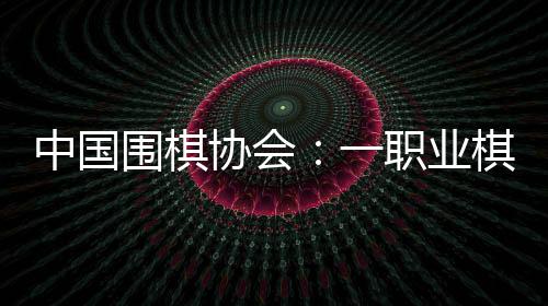 中国围棋协会🔤：一职业棋手用AI作弊 撤销段位禁赛8年