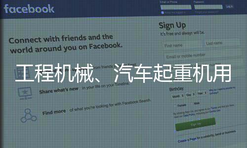 工程机械、汽车起重机用轴承