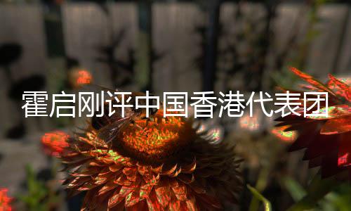霍启刚评中国香港代表团亚运表现👩🏿‍🦳：突破自己创造历史